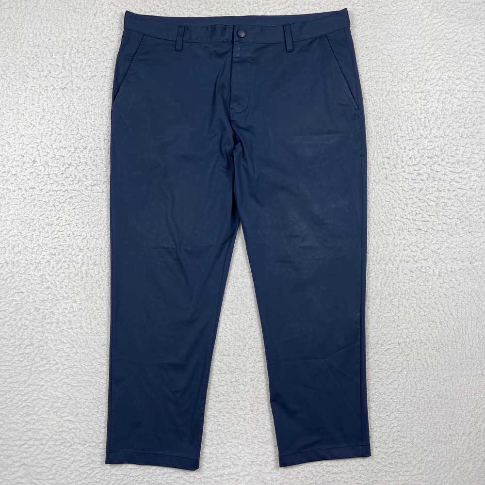 Rhone Commuter Pants Mens 36x26 Navy Blue Stretch Performance Gorpcore Techwear